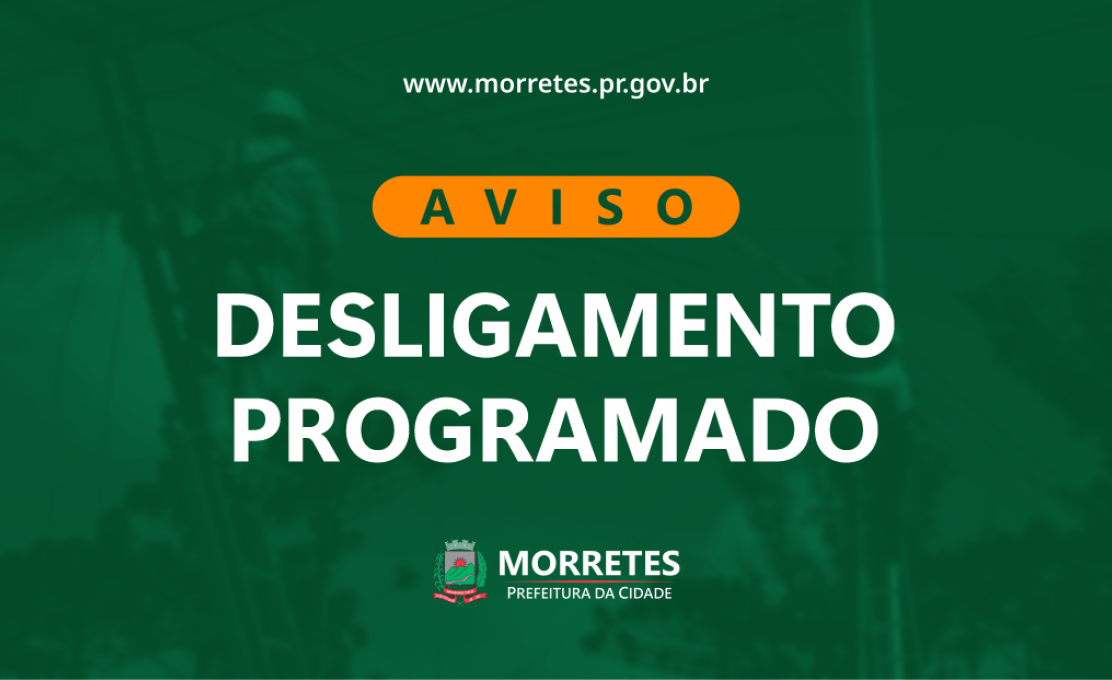 Copel programa desligamentos de energia em pontos de Morretes nos dias 21 e 26 de agosto