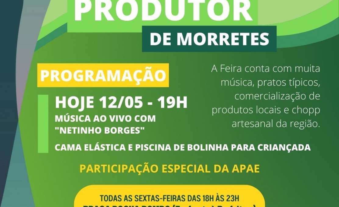 Venha Prestigiar A Feira do Produtor Que Acontece Toda Sexta-feira Na Praça Rocha Po...