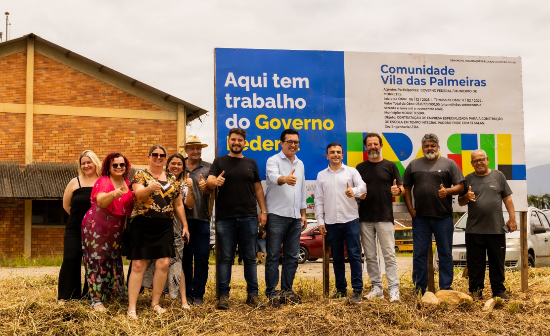 Prefeitura de Morretes assina Ordem de Serviço para construção da primeira Escola em Tempo Integral do município
