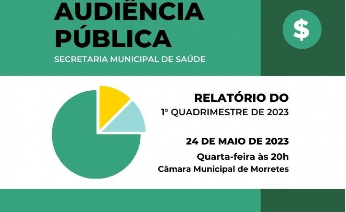 Audiência Pública da Saúde Referente Ao 1º Quadrimestre de 2023