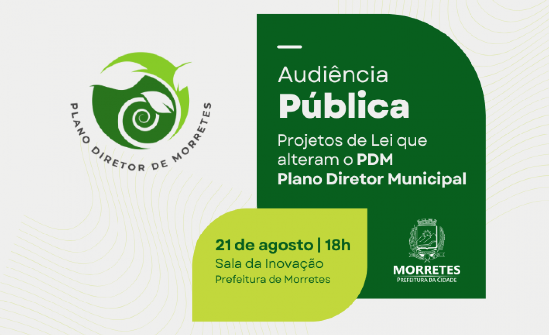 Audiência Pública discute projetos de lei que alteram o Plano Diretor Municipal de ...