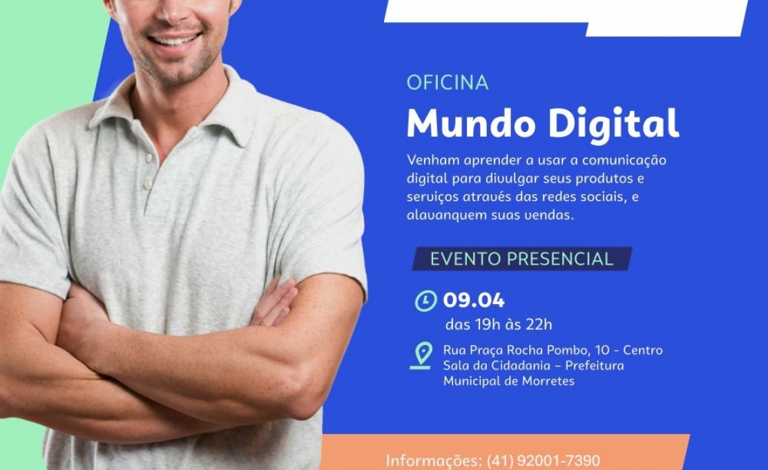Sala do Empreendedor promove oficina gratuita sobre Mundo Digital em Morretes