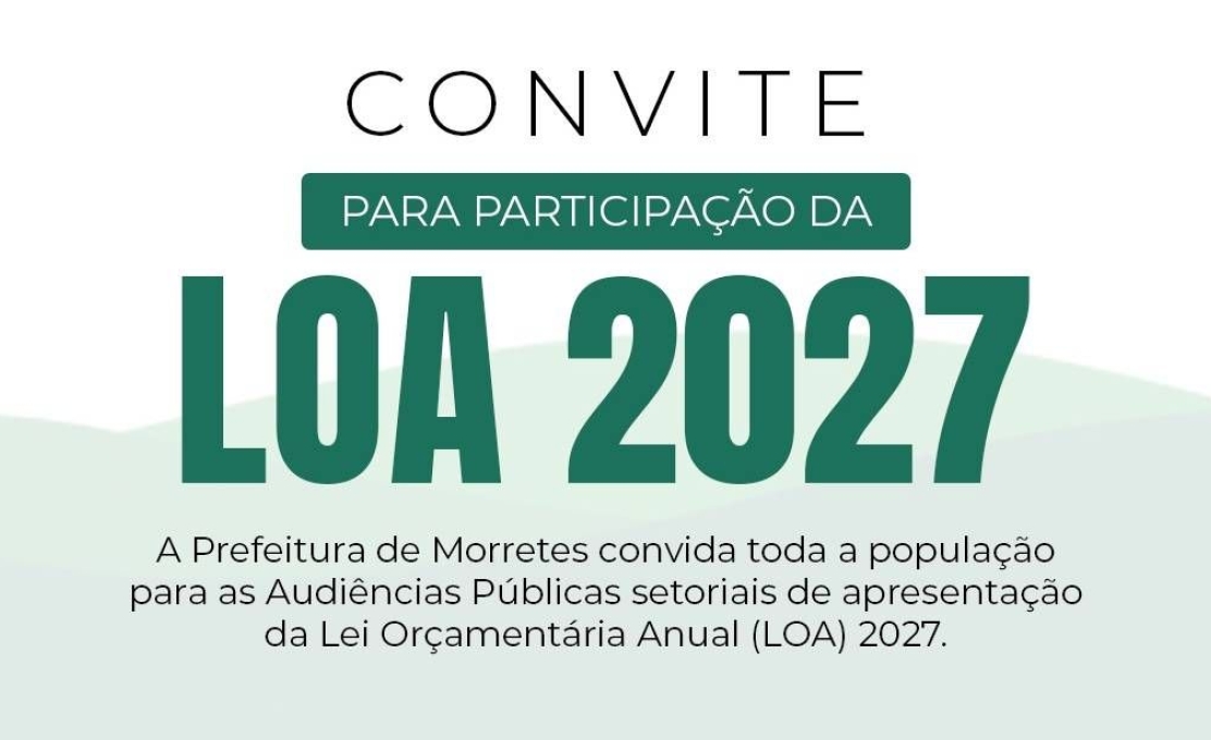 Morretes realiza audiências públicas para elaboração da LOA 2027