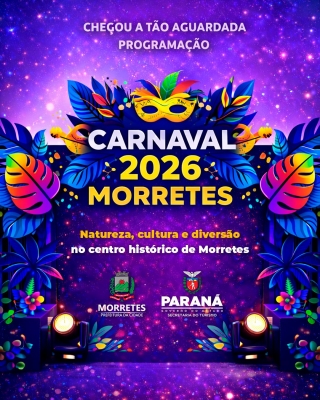 Programação do Carnaval de Morretes 2026