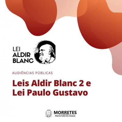 Audiência Pública sobre as Leis Aldir Blanc 2 e Lei Paulo Gustavo
