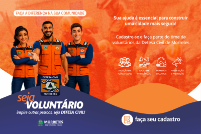 Defesa Civil de Morretes abre cadastro para voluntários e fortalece ações de prevenção no município