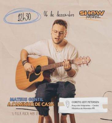 Morretes recebe o show “A Caminho de Casa” pelo projeto Música por Toda Parte