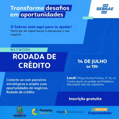 Sala do Empreendedor promove Rodada de Crédito para orientar empresários e futuros empreendedores em Morretes