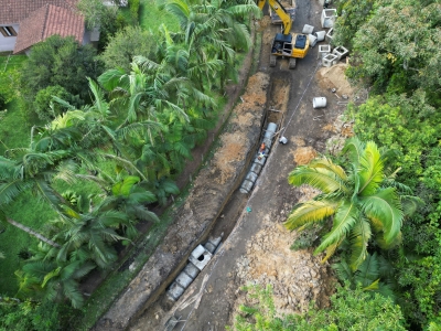 Obras avançam e Morretes intensifica implantação de drenagem em ruas contempladas pelo Asfalto Novo, Vida Nova