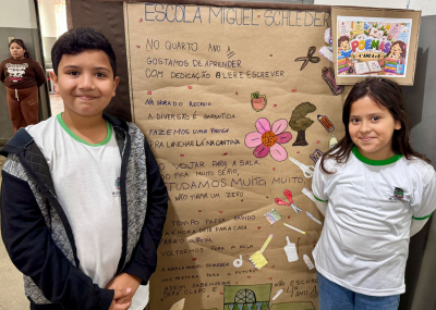 Escola Municipal Miguel Schleder apresenta projetos de cidadania, arte e tecnologia em exposição