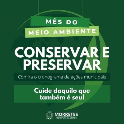 Prefeitura de Morretes promove programações e atividades relacionadas ao mês do meio ambiente