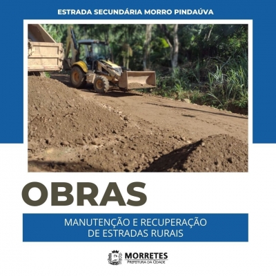 Prefeitura de Morretes realiza manutenções e recuperações nas estradas em algumas comunidades do município