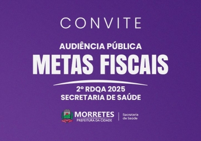 Prefeitura de Morretes convoca população para Audiência Pública da Saúde