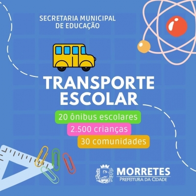Mais de 2.500 crianças no município são atendidas pelo transporte escolar disponibilizado pela Prefeitura de Morretes