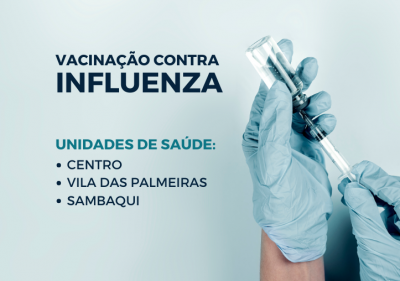 Secretaria de saúde centraliza local para vacinação contra a gripe