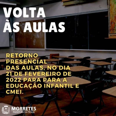 Volta às aulas, Ensino Infantil e CMEI