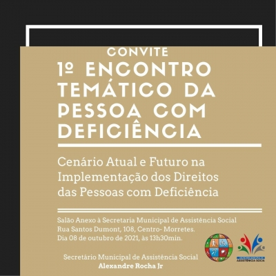 1º Encontro Temático de Pessoas com Deficiência 