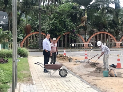 Prefeito acompanha de perto obras em andamento na cidade de Morretes