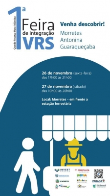 V R S promove Feira da Integração e oficinas na cidade de Morretes