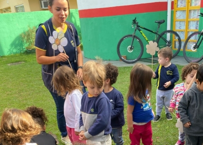 CMEI Maria Luiza Burtz Merkle promove atividade de conscientização com as crianças