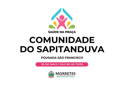 Programa “Saúde na Praça” retorna com atendimentos na região da Sapitanduva nesta sexta-feira (29)