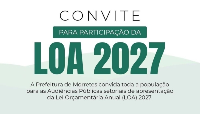 Morretes realiza audiências públicas para elaboração da LOA 2027